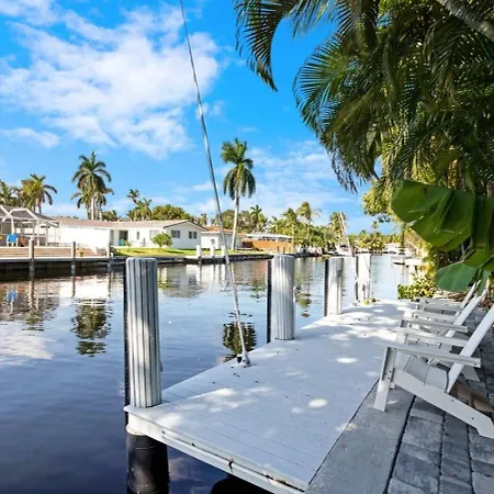 Villa Waterfront Heated Pool Hot Tub à Fort Lauderdale Extérieur photo