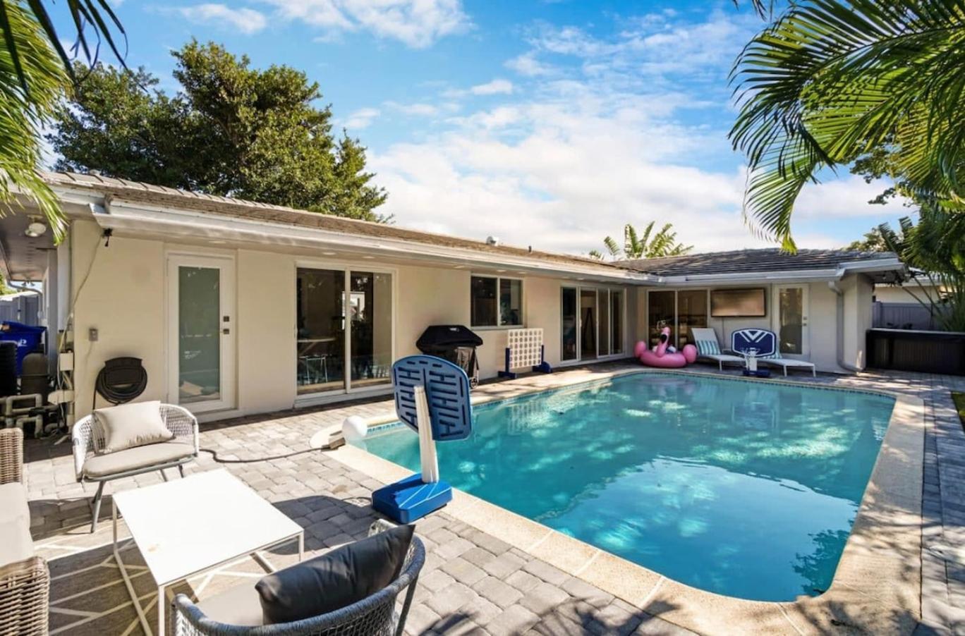 Waterfront Heated Pool Hot Tub Hébergement de vacances Fort Lauderdale